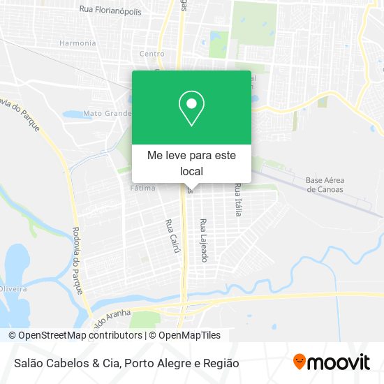 Salão Cabelos & Cia mapa