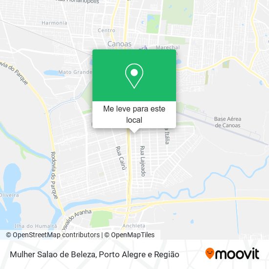 Mulher Salao de Beleza mapa