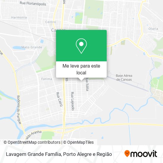 Lavagem Grande Família mapa