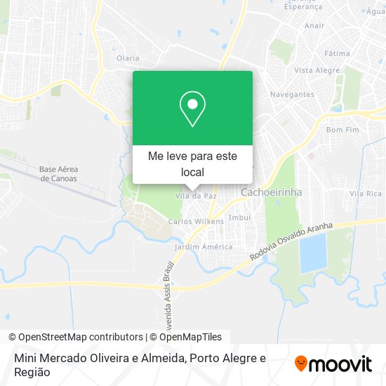 Mini Mercado Oliveira e Almeida mapa