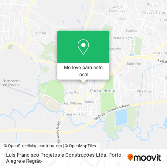 Luís Francisco Projetos e Construções Ltda mapa