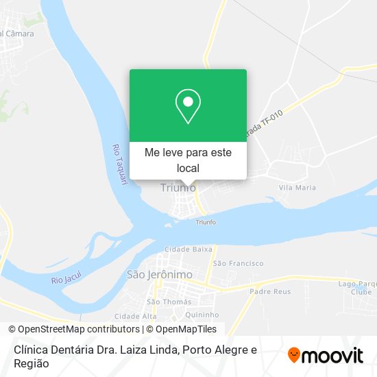 Clínica Dentária Dra. Laiza Linda mapa