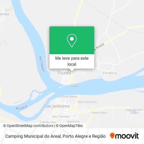 Camping Municipal do Areal mapa