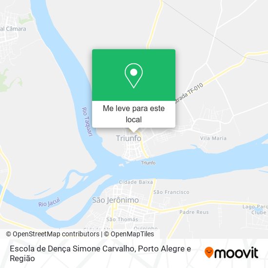 Escola de Dença Simone Carvalho mapa