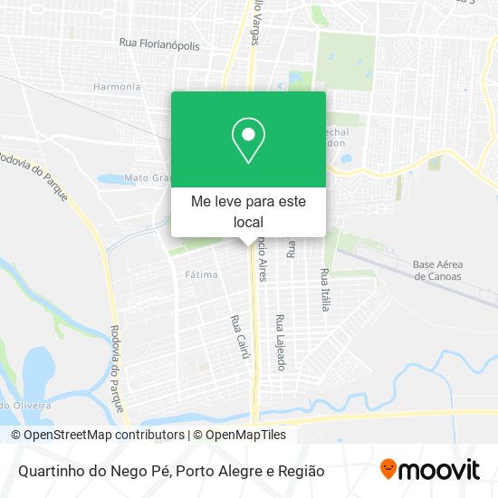 Quartinho do Nego Pé mapa