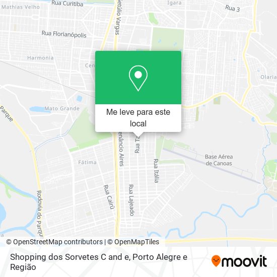 Shopping dos Sorvetes C and e mapa