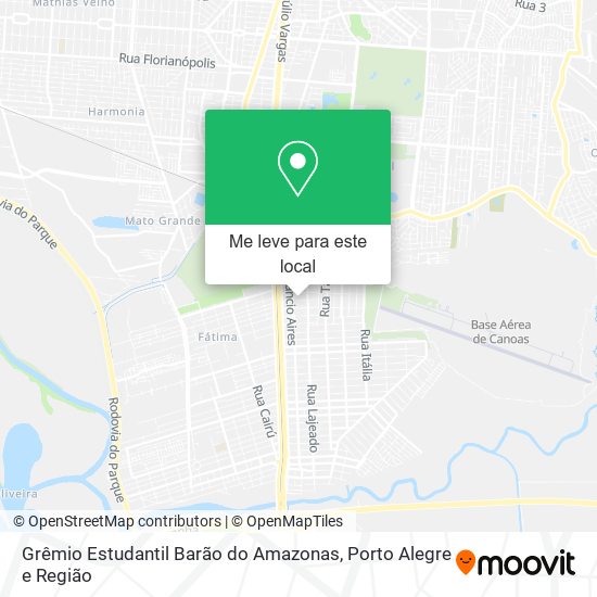 Grêmio Estudantil Barão do Amazonas mapa