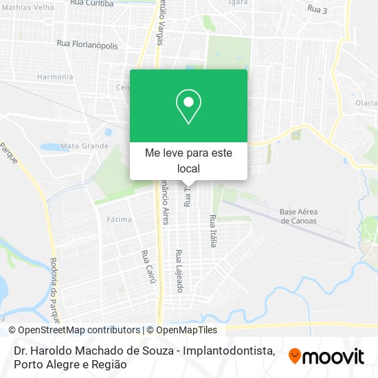 Dr. Haroldo Machado de Souza - Implantodontista mapa