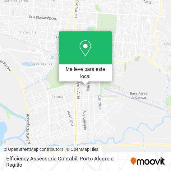 Efficiency Assessoria Contábil mapa