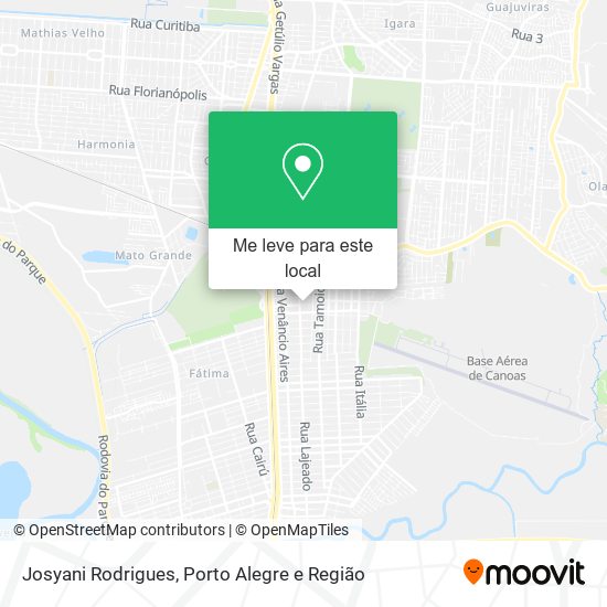 Josyani Rodrigues mapa