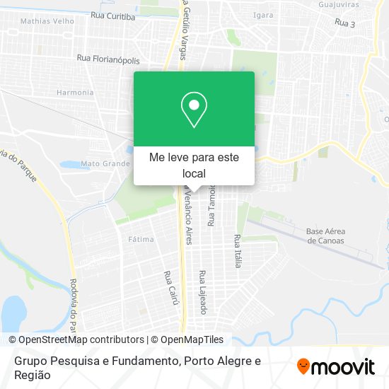 Grupo Pesquisa e Fundamento mapa