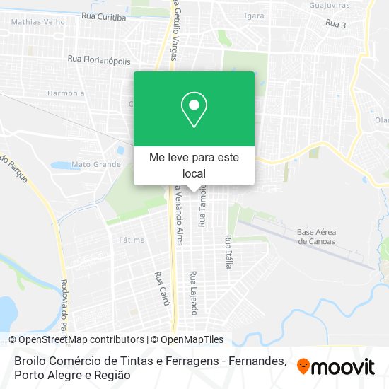 Broilo Comércio de Tintas e Ferragens - Fernandes mapa