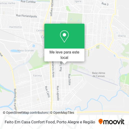 Feito Em Casa Confort Food mapa