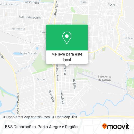 B&S Decorações mapa