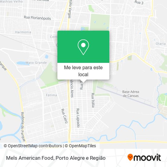 Mels American Food mapa