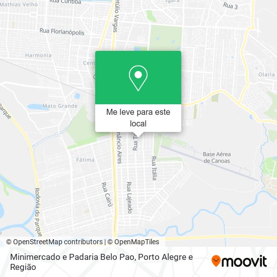 Minimercado e Padaria Belo Pao mapa