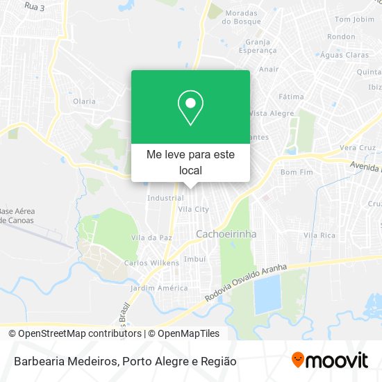 Barbearia Medeiros mapa