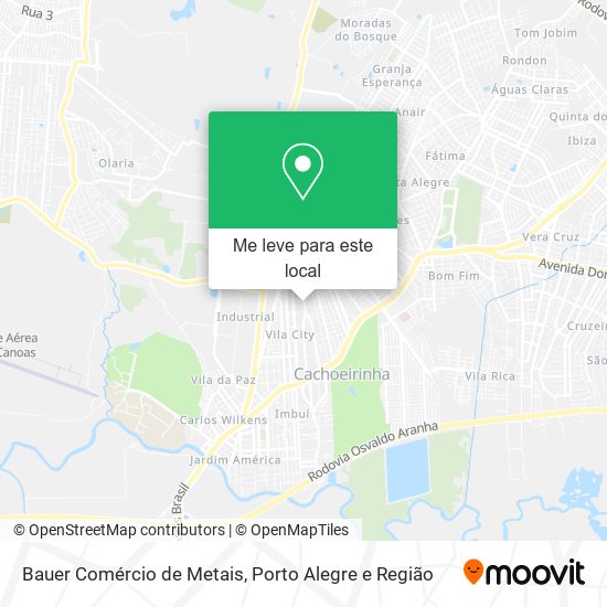 Bauer Comércio de Metais mapa