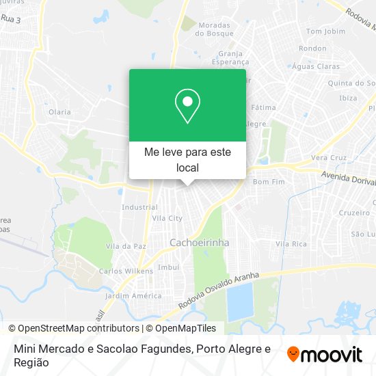 Mini Mercado e Sacolao Fagundes mapa