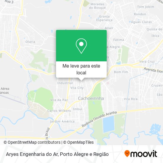 Aryes Engenharia do Ar mapa