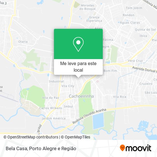 Bela Casa mapa