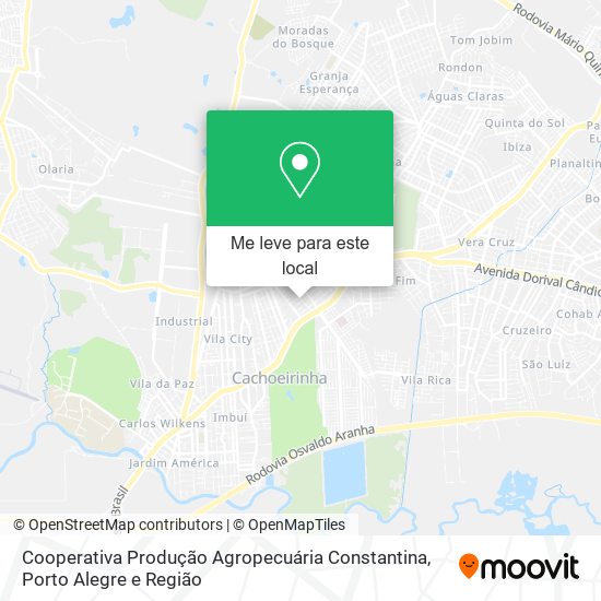 Cooperativa Produção Agropecuária Constantina mapa