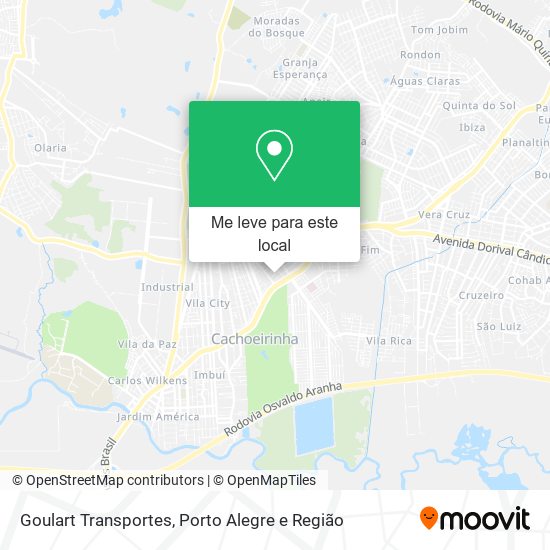 Goulart Transportes mapa