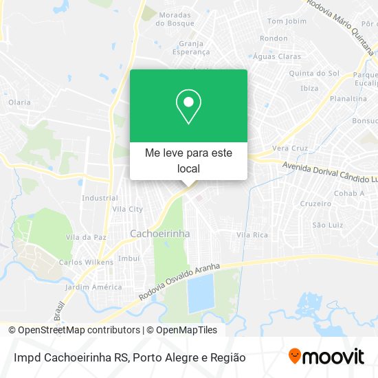Impd Cachoeirinha RS mapa