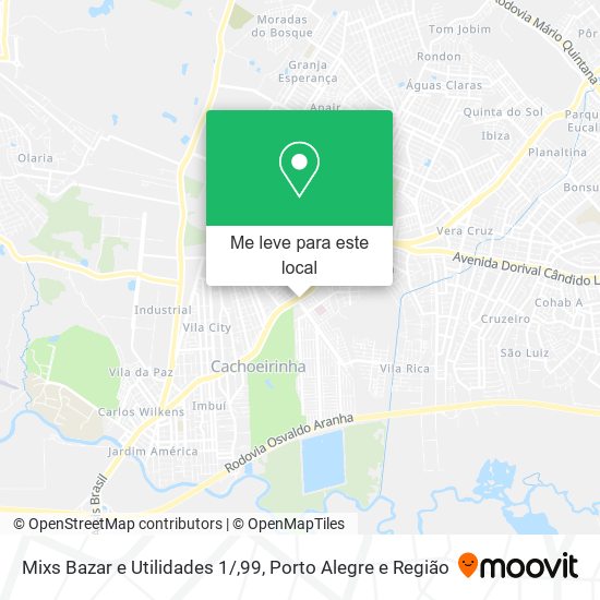 Mixs Bazar e Utilidades 1/,99 mapa