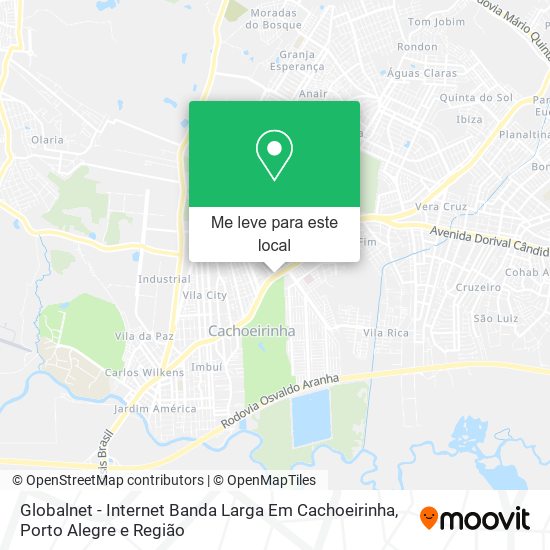 Globalnet - Internet Banda Larga Em Cachoeirinha mapa