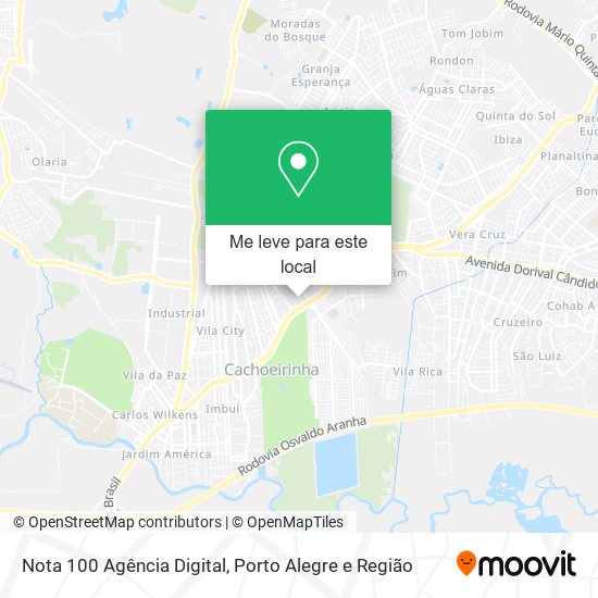 Nota 100 Agência Digital mapa