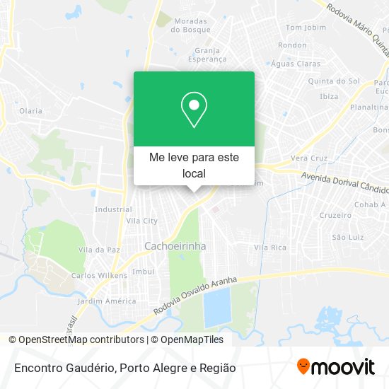 Encontro Gaudério mapa