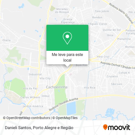Danieli Santos mapa