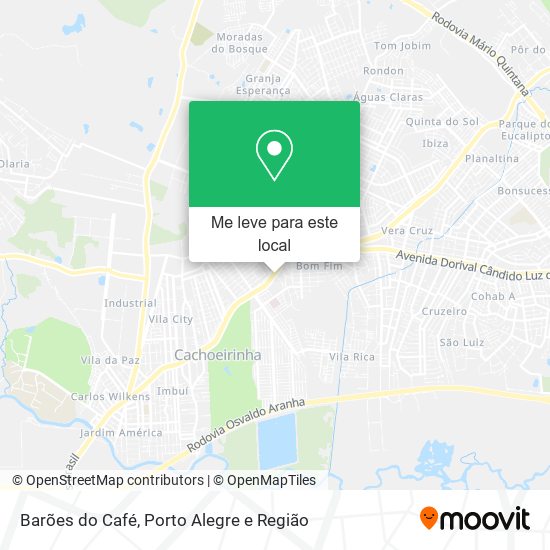 Barões do Café mapa