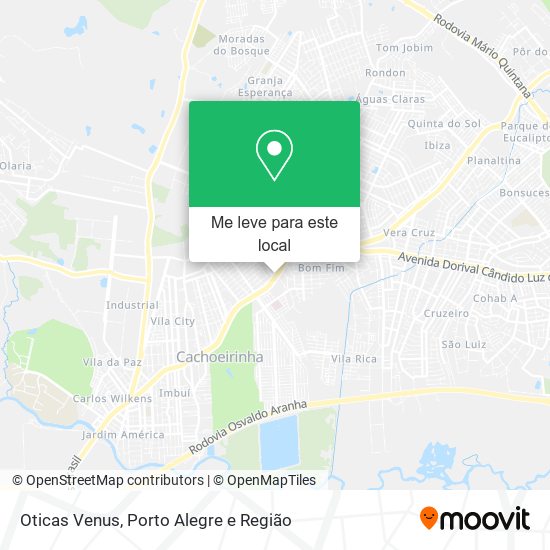 Oticas Venus mapa