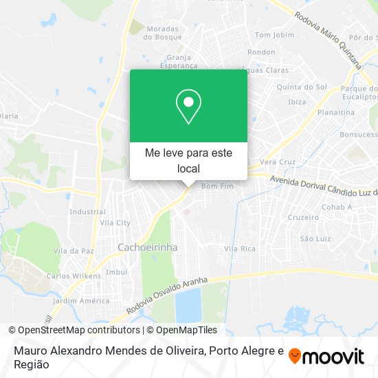 Mauro Alexandro Mendes de Oliveira mapa