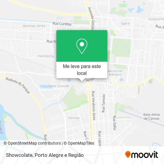 Showcolate mapa