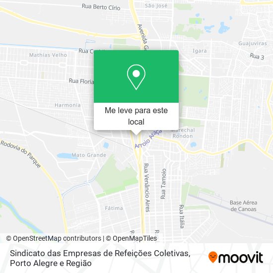 Sindicato das Empresas de Refeições Coletivas mapa