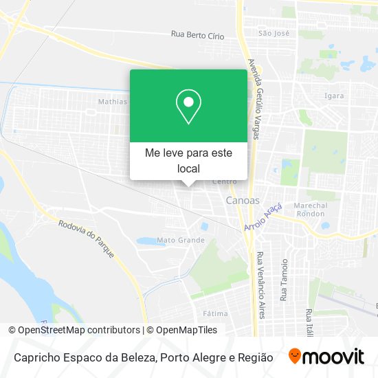 Capricho Espaco da Beleza mapa