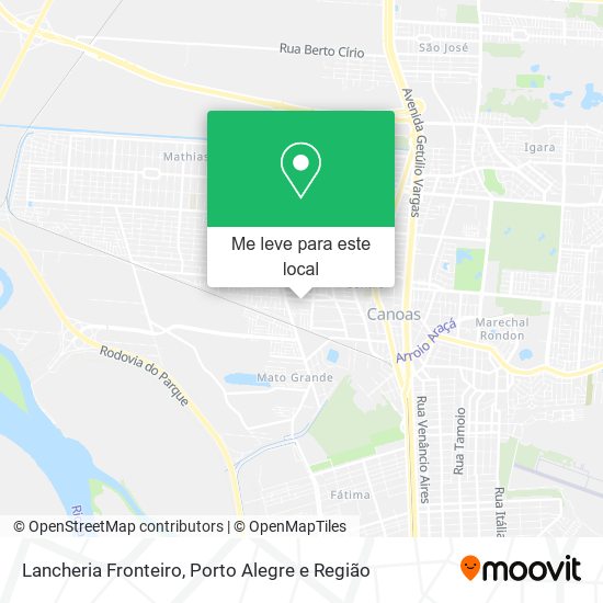 Lancheria Fronteiro mapa
