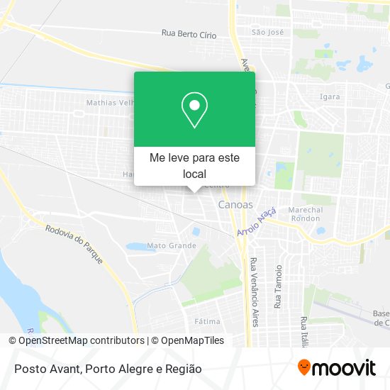 Posto Avant mapa