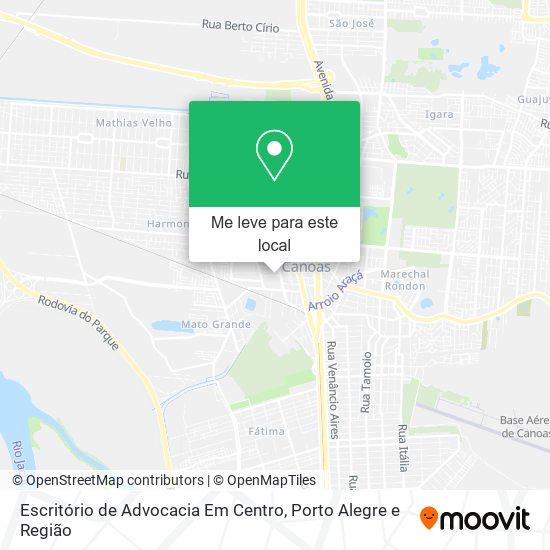 Escritório de Advocacia Em Centro mapa