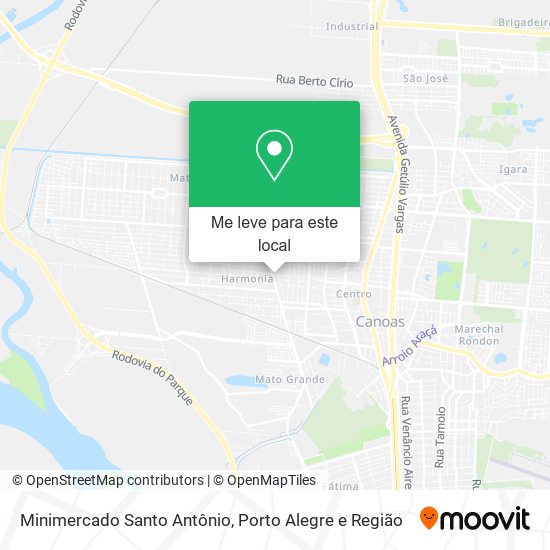 Minimercado Santo Antônio mapa
