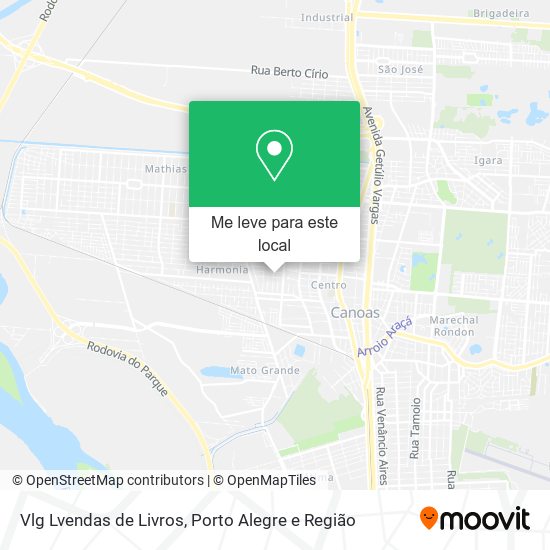 Vlg Lvendas de Livros mapa