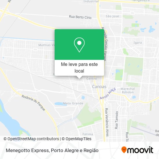 Menegotto Express mapa