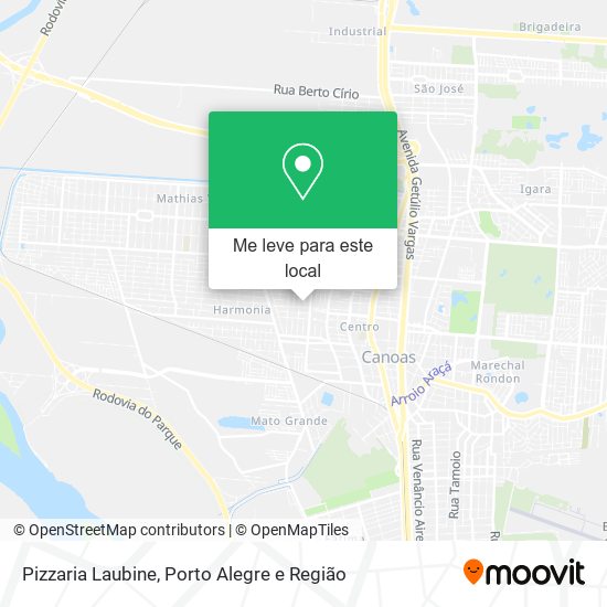 Pizzaria Laubine mapa