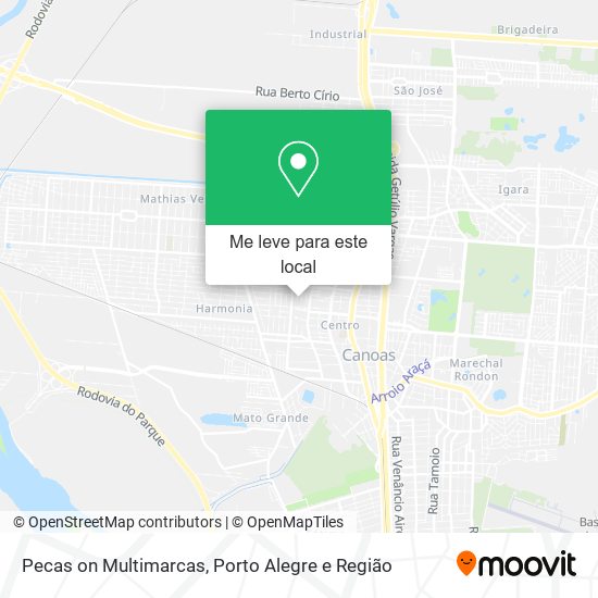 Pecas on Multimarcas mapa