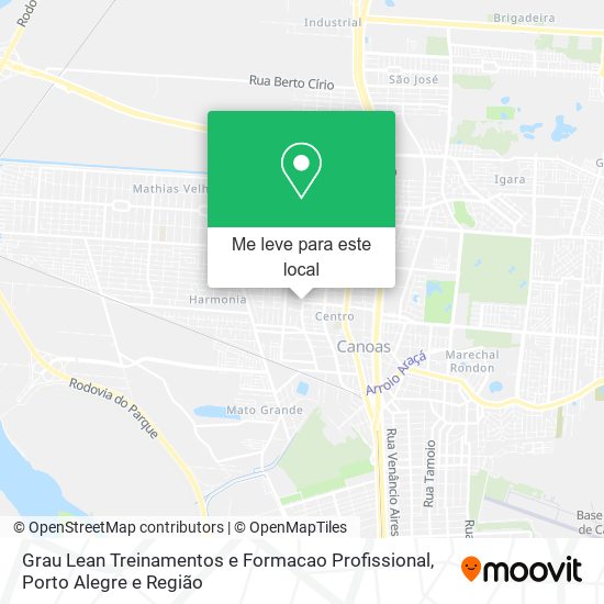 Grau Lean Treinamentos e Formacao Profissional mapa