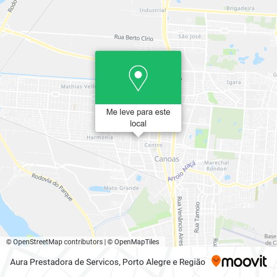 Aura Prestadora de Servicos mapa