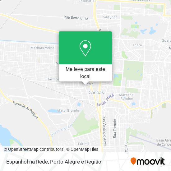 Espanhol na Rede mapa